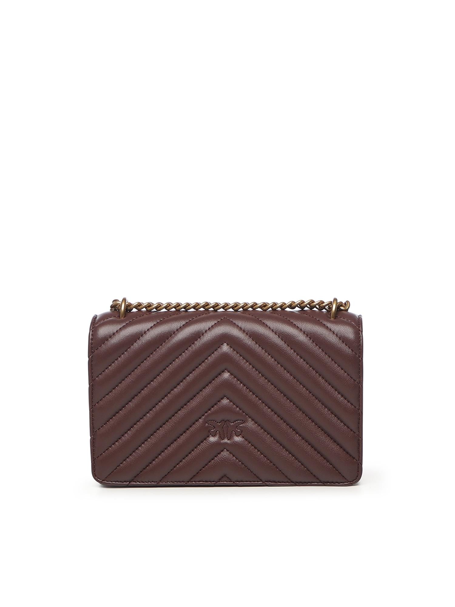 Borsa a tracolla Mini Love Bag One in nappa<BR/> 100074 A0GKL86Q PINKO 