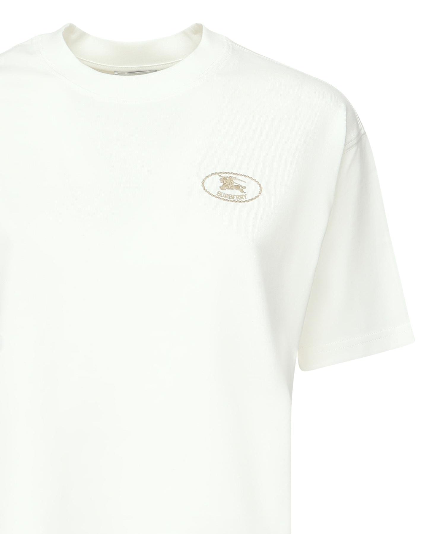 T-shirt cropped con logo <BR/> 8109055 B7078 BURBERRY 