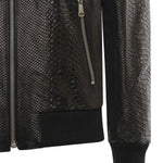 Bomber GoodFellas in pelle MIAMI VICE PITONENERO GIULIANO GALIANO 