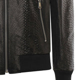 Bomber GoodFellas in pelle MIAMI VICE PITONENERO GIULIANO GALIANO 