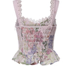 Top Floret in cotone 266101 PINK CHARO RUIZ 