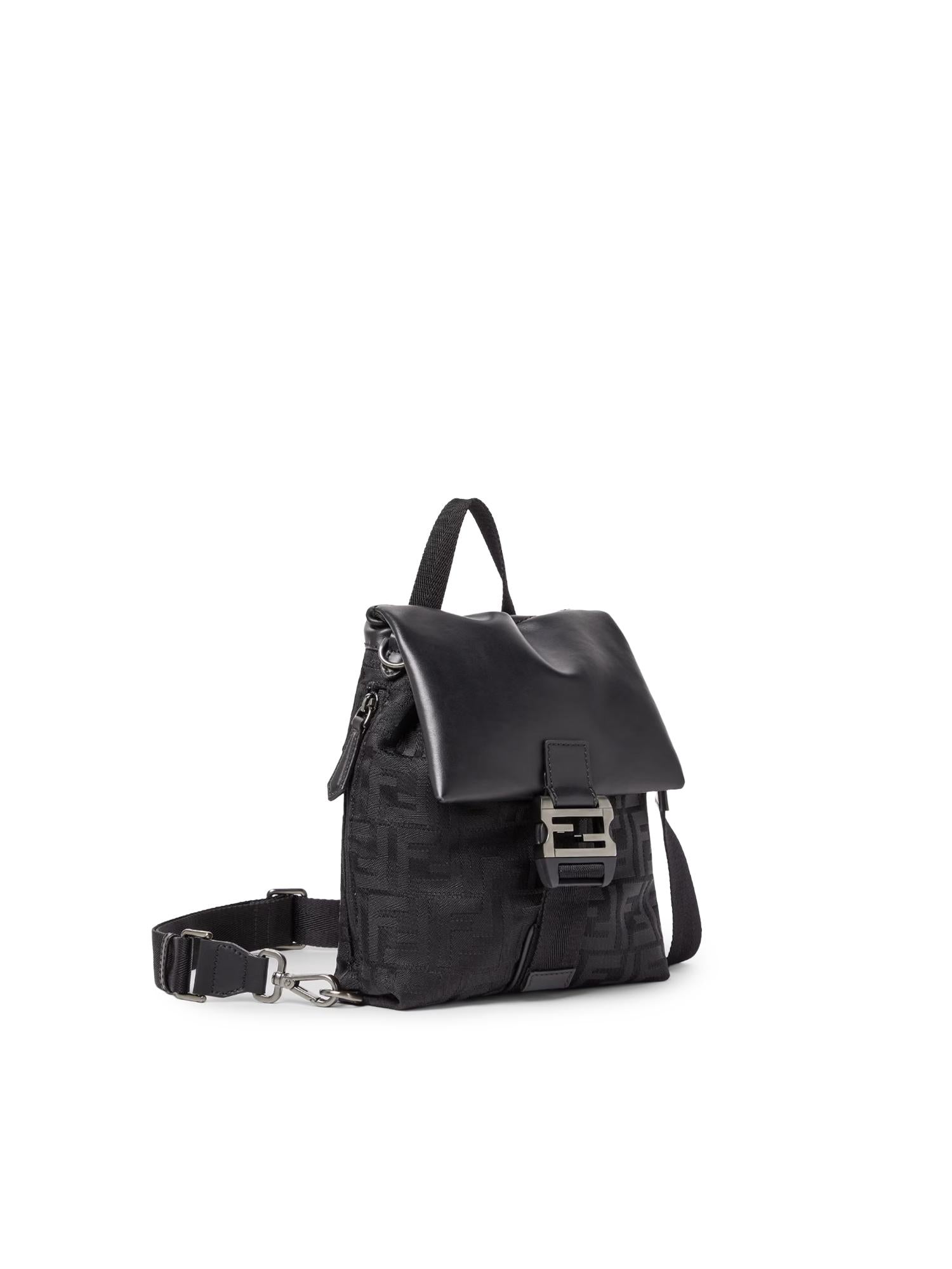 Borsa Fendi Flux in Nylon FF e pelle 7VA673 AVC6F0SAJ FENDI 