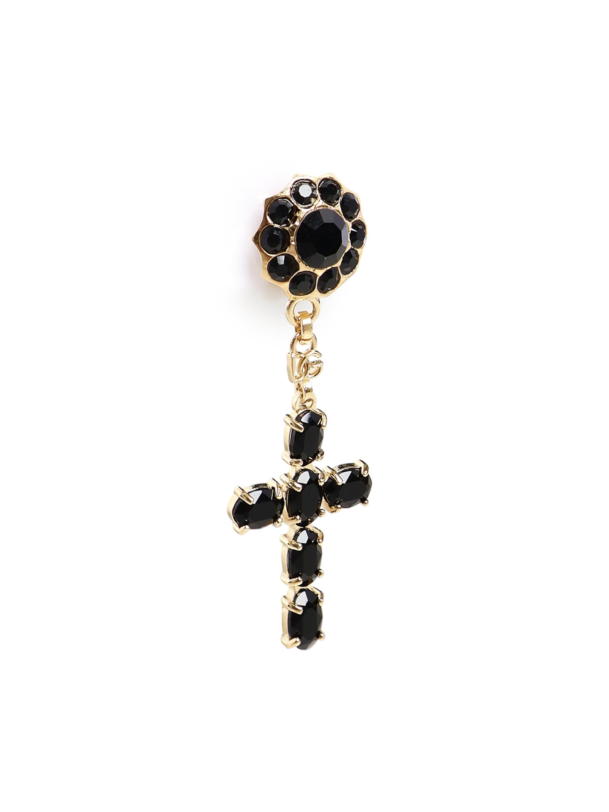 Orecchini pendenti con croci in strass WEQ4S3 W1111N0011 DOLCE & GABBANA 
