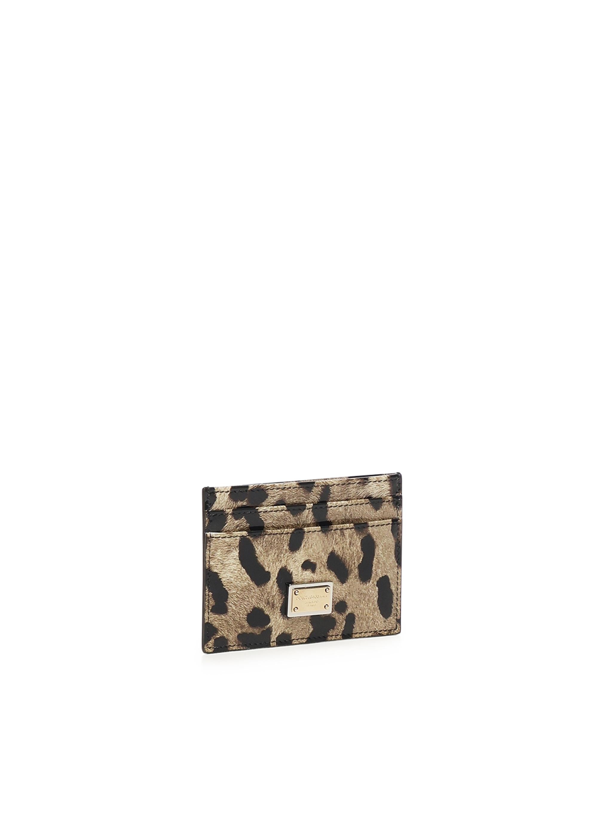 Portacarte stampa leo BI0330 AM568HA93M DOLCE & GABBANA 