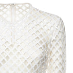 Abito corto in rete con paillettes F60FCZ FLSLDW0800 DOLCE & GABBANA 