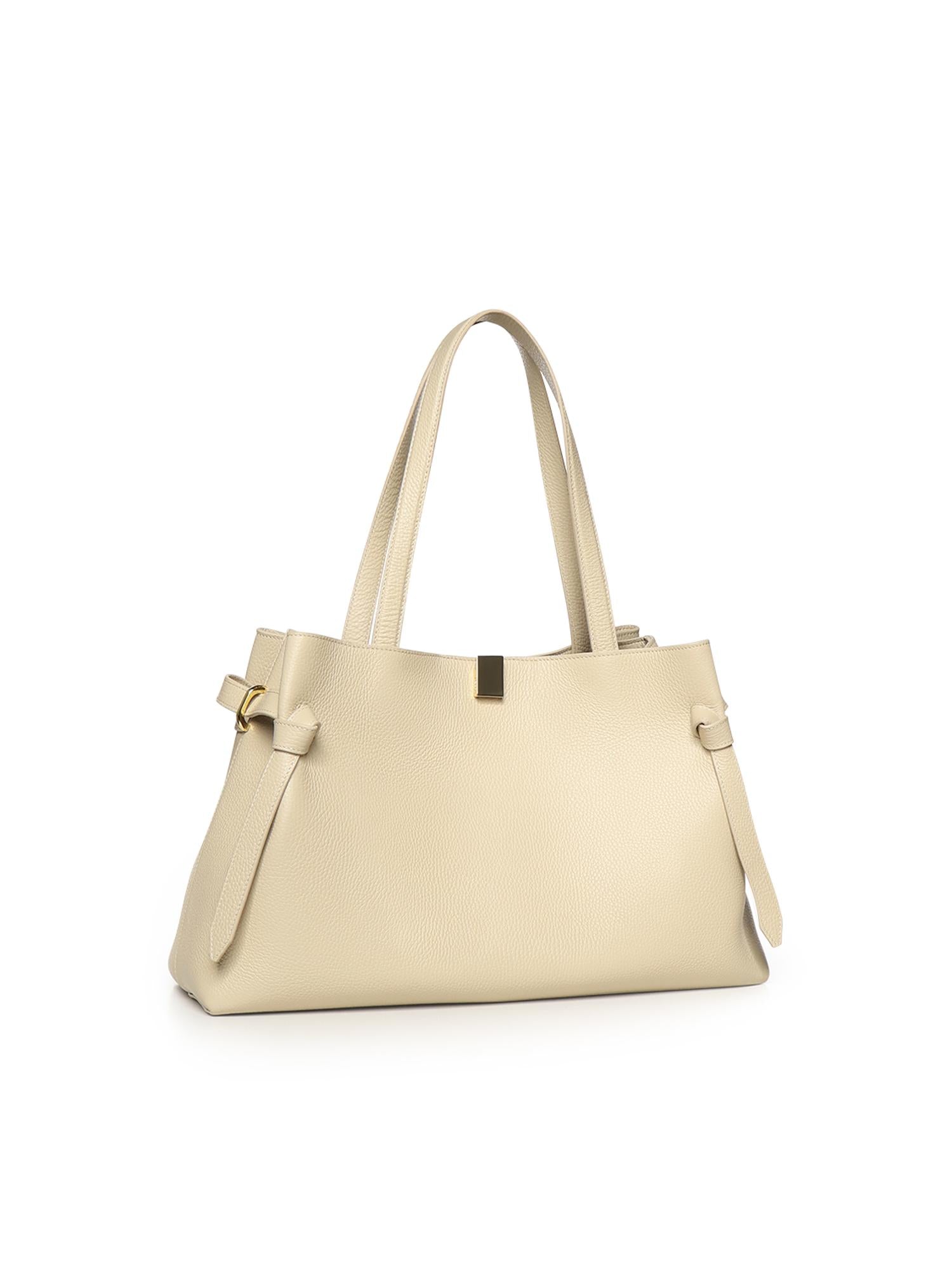 Borsa tote Gyoza in pelle GYOZA TOTE PEBBLE GRAIN LEATHER  YUZEFI 