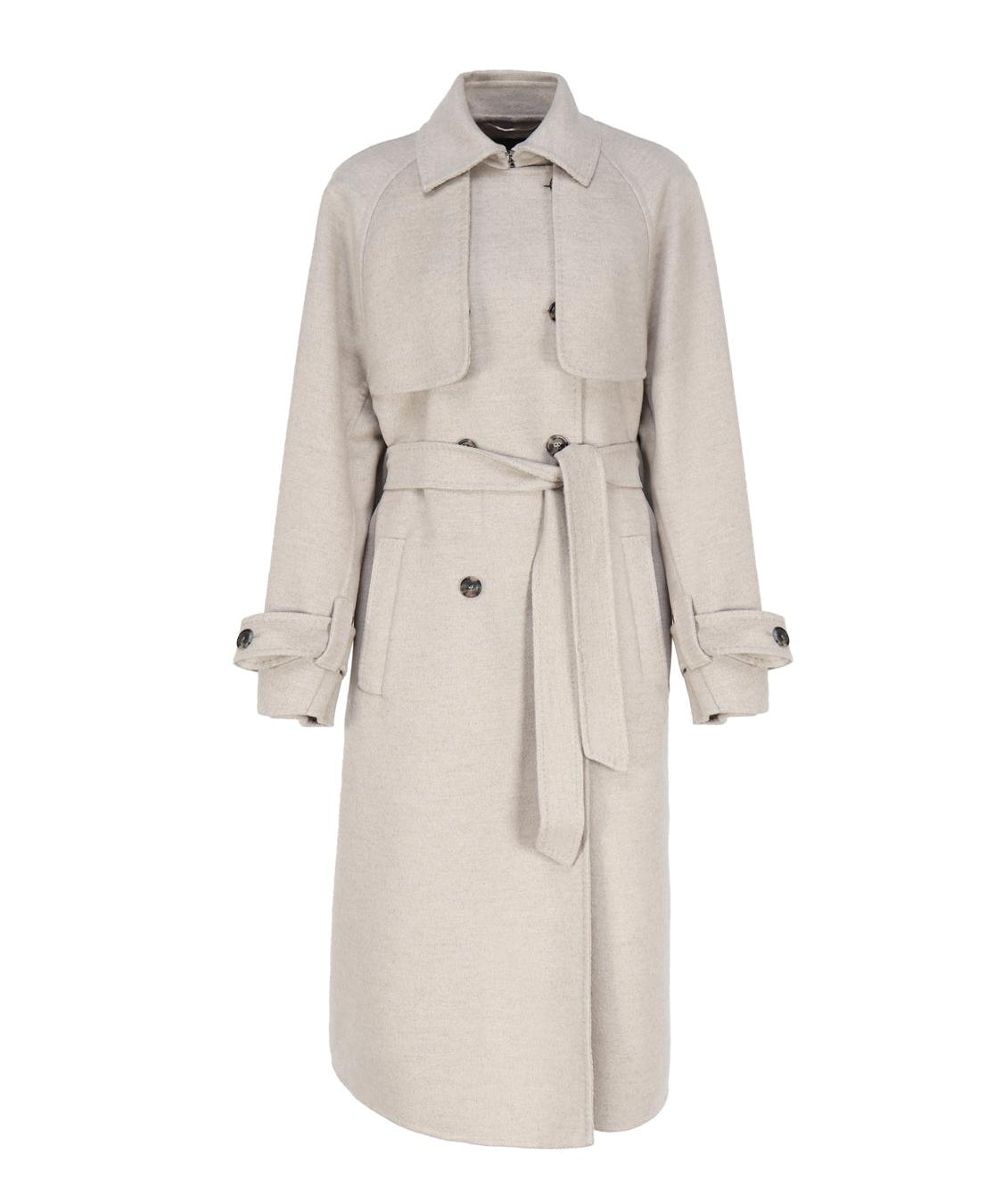 Trench oversize in cashmere<BR/> 2310160335600 FALCONE012 MAX MARA 