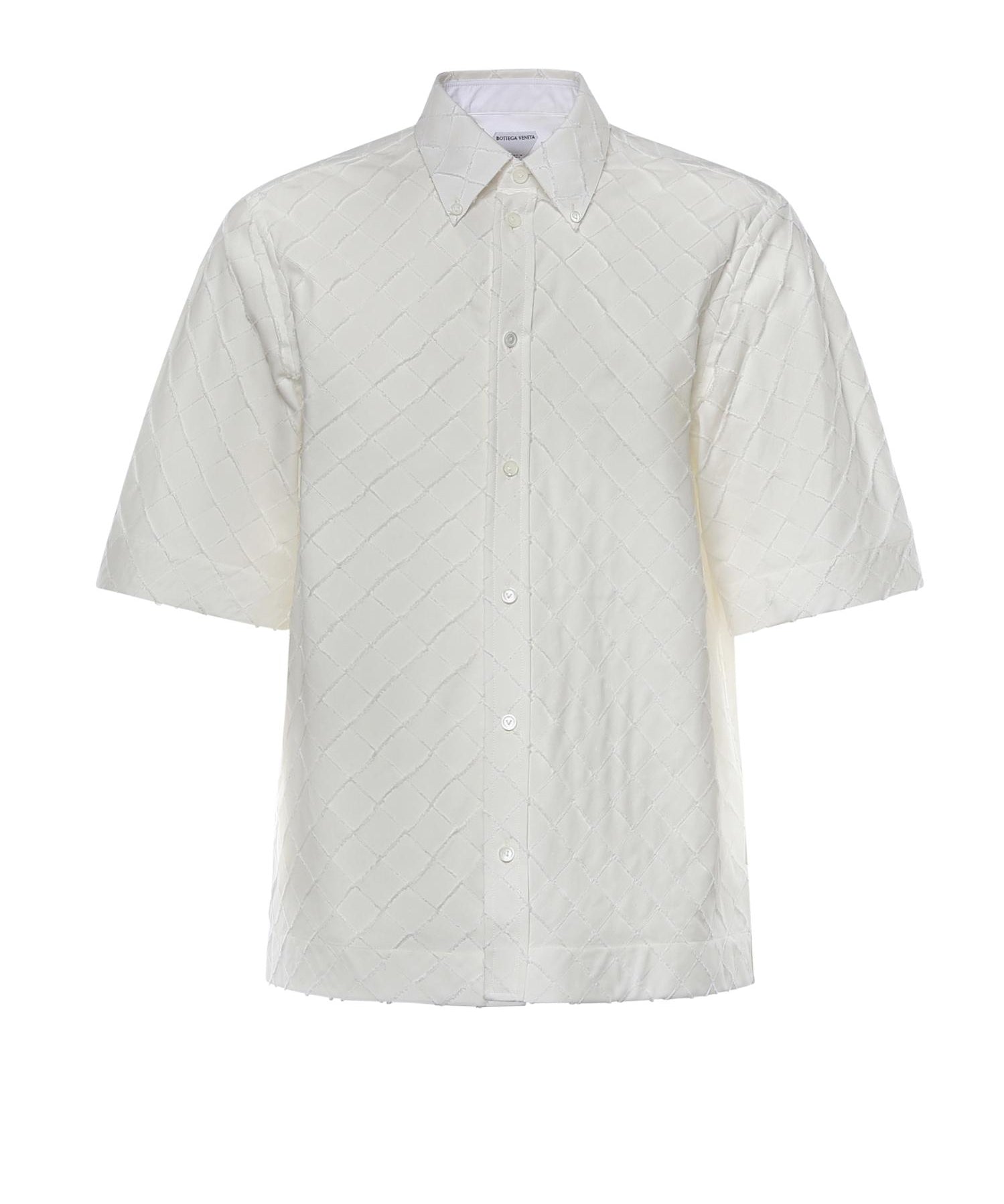Camicia Intrecciato in popeline di cotone 852469 V6CX09107 BOTTEGA VENETA 