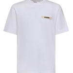T-shirt in cotone con logo TSM00133AJ00226 100 JACQUEMUS 
