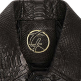 Giubbotto Julius in pelle<BR/> JULIUS CAESAR PITONENERO GIULIANO GALIANO 