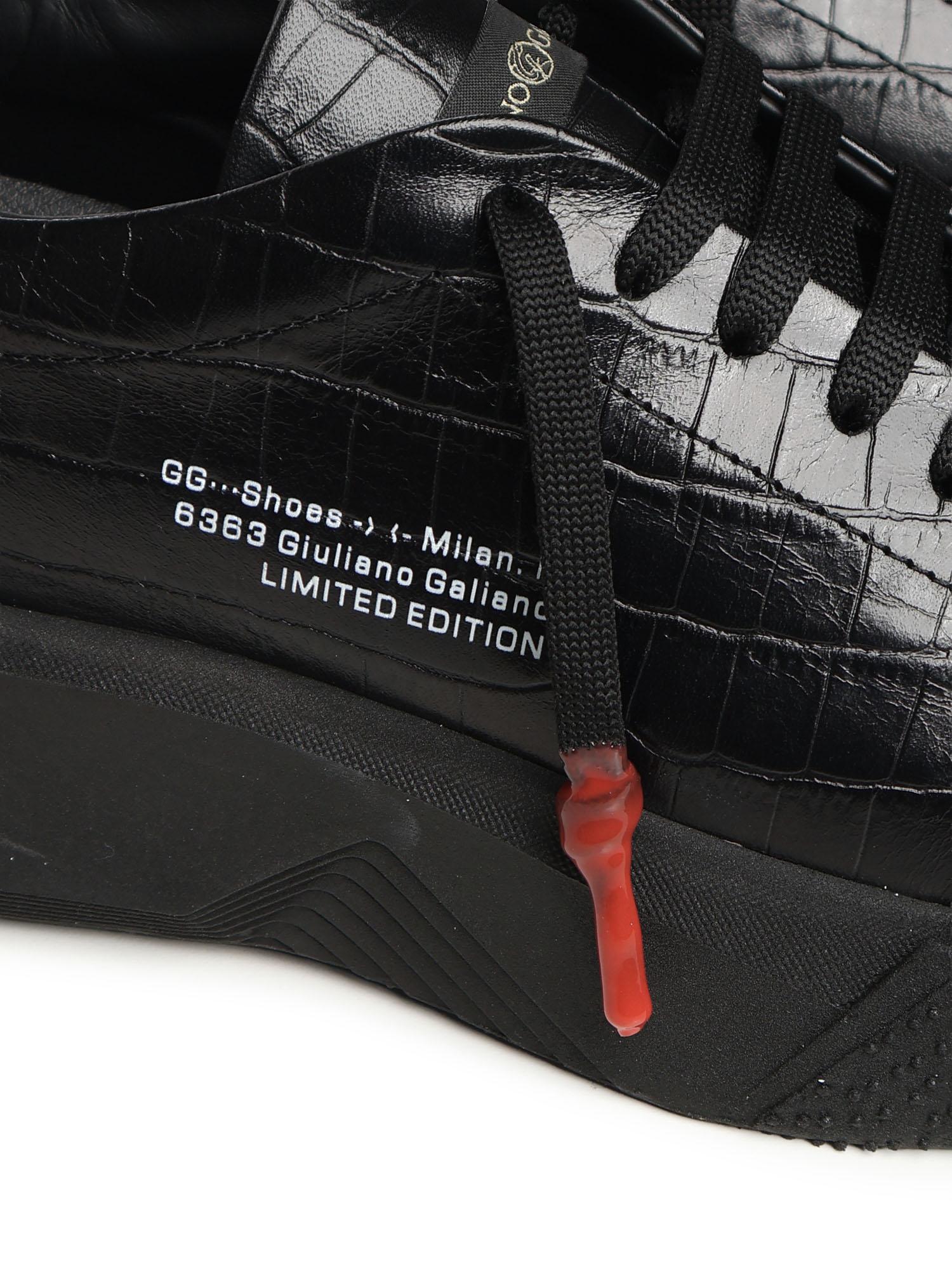 Sneaker Nemesis 2 Triple in pelle NEMESIS2 TRIPLE CROCKNERO GIULIANO GALIANO 