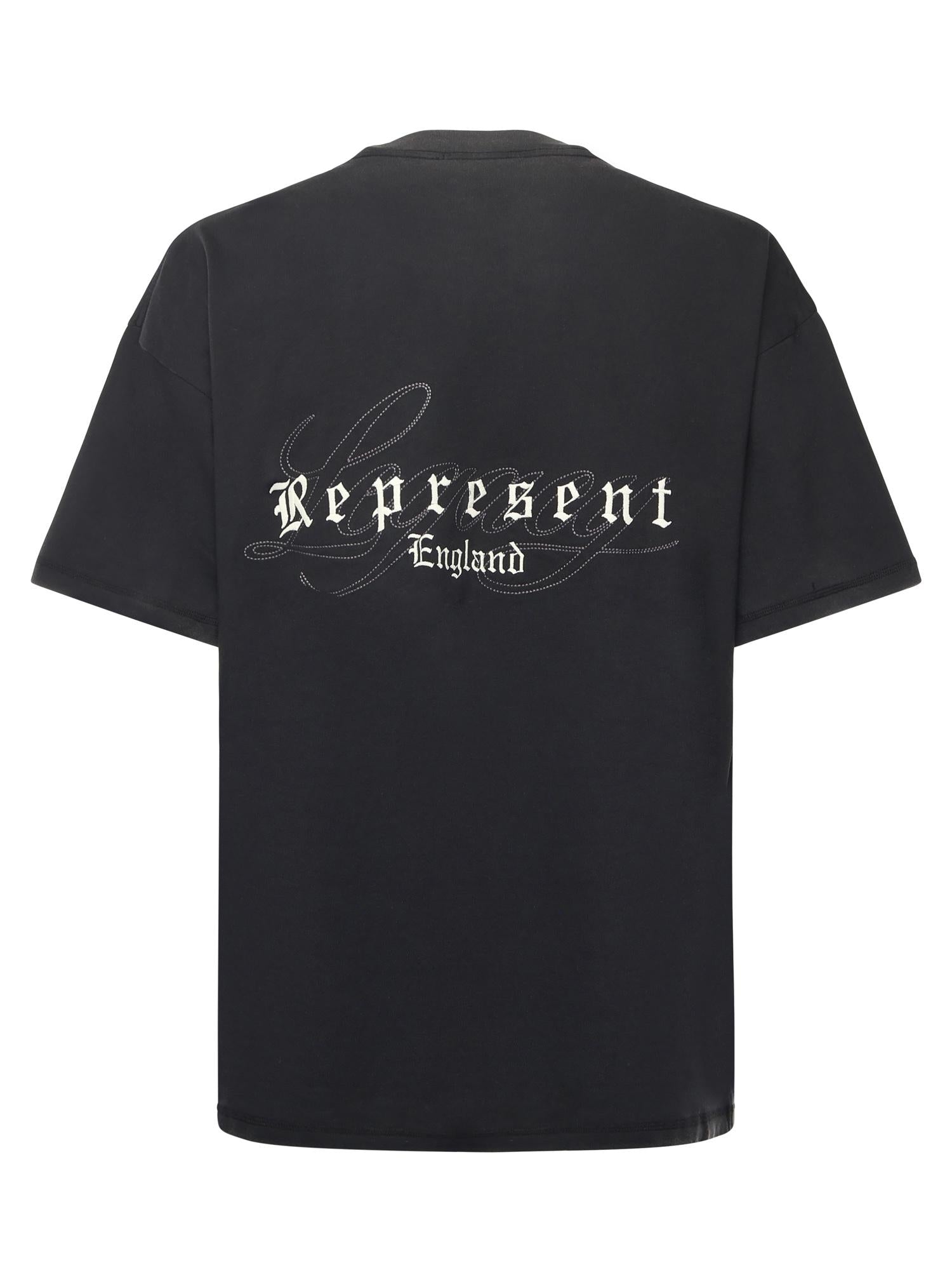 T-shirt "Legacy Overprint" in jersey di cotone<BR/> MLM100178 06 REPRESENT 