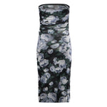 Abito in mesh floreale con arricciature 6J0436 3SQA268485 STELLA McCARTNEY 