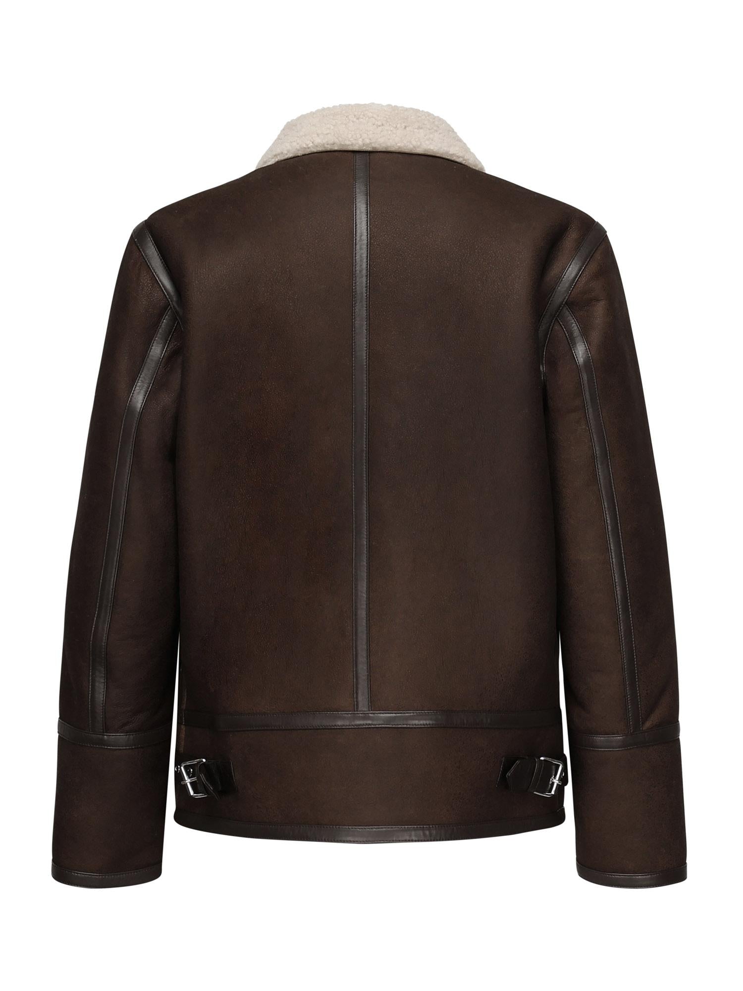 Giubbino con colletto shearling UJ971 PL0639UXXX737 DONDUP 