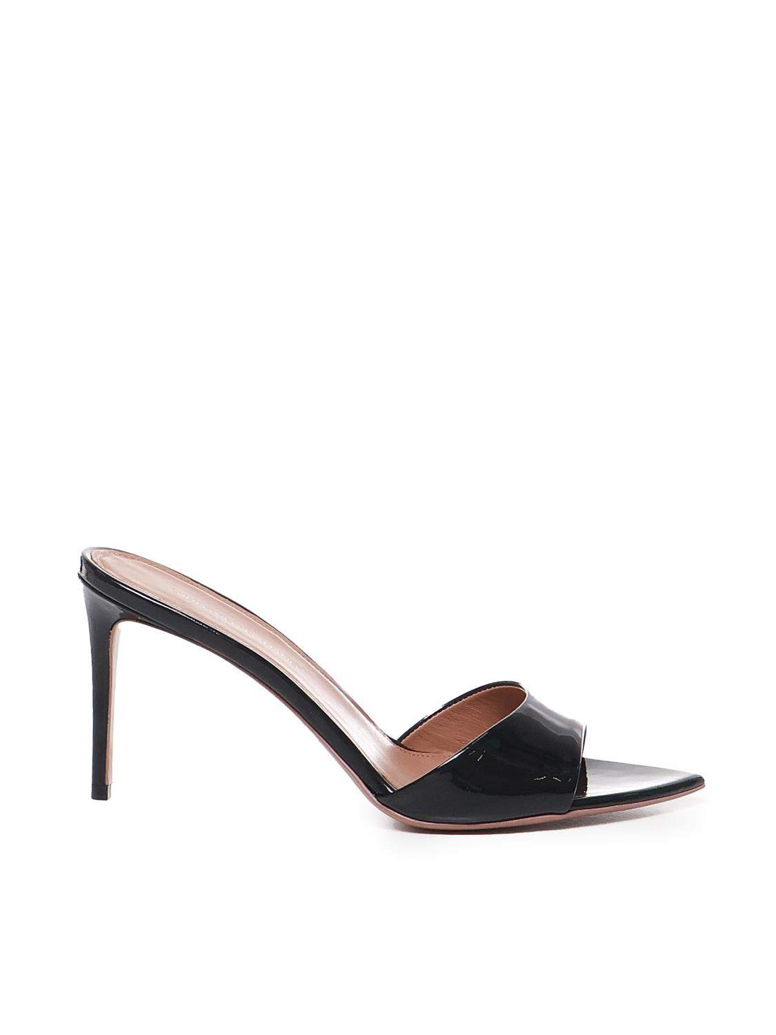 Mule Alixia in vernice<BR/> ALIXIA80 VERNICENERO GIULIANO GALIANO 