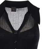 Canotta a polo in maglia a coste 106318 A34BZ99 PINKO 