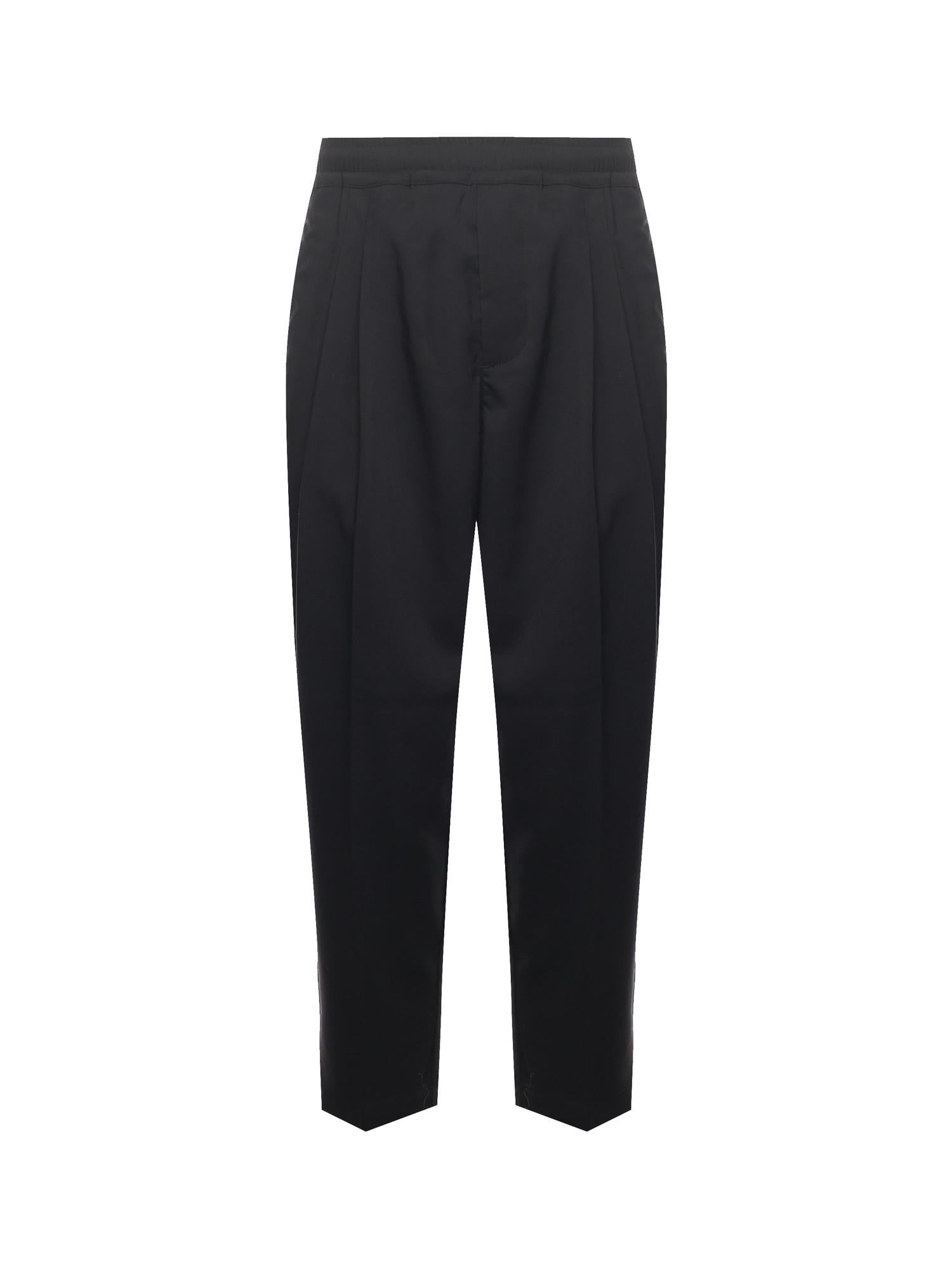 Pantaloni in fresco lana NIKLAS NERO GIULIANO GALIANO 