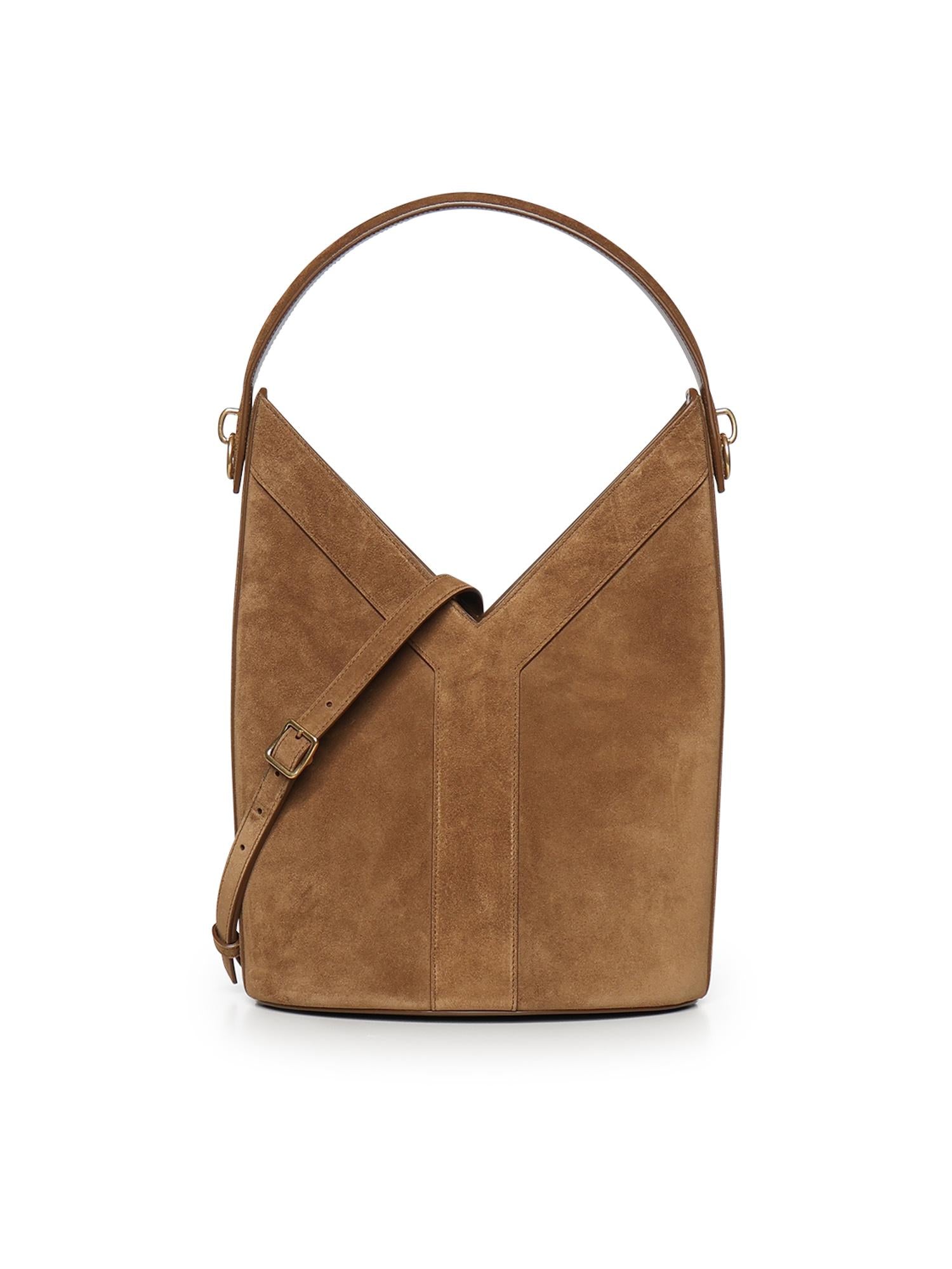 Borsa a secchiello Y in suede 840891 C0X0W2916 SAINT LAURENT 