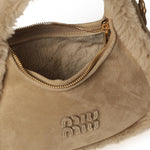 Borsa Wander in montone 5BC125 2IDKF0036 MIU MIU 