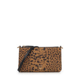 Bustina piccola a tracolla in suede leopardato 104277 A32AM35Q PINKO 