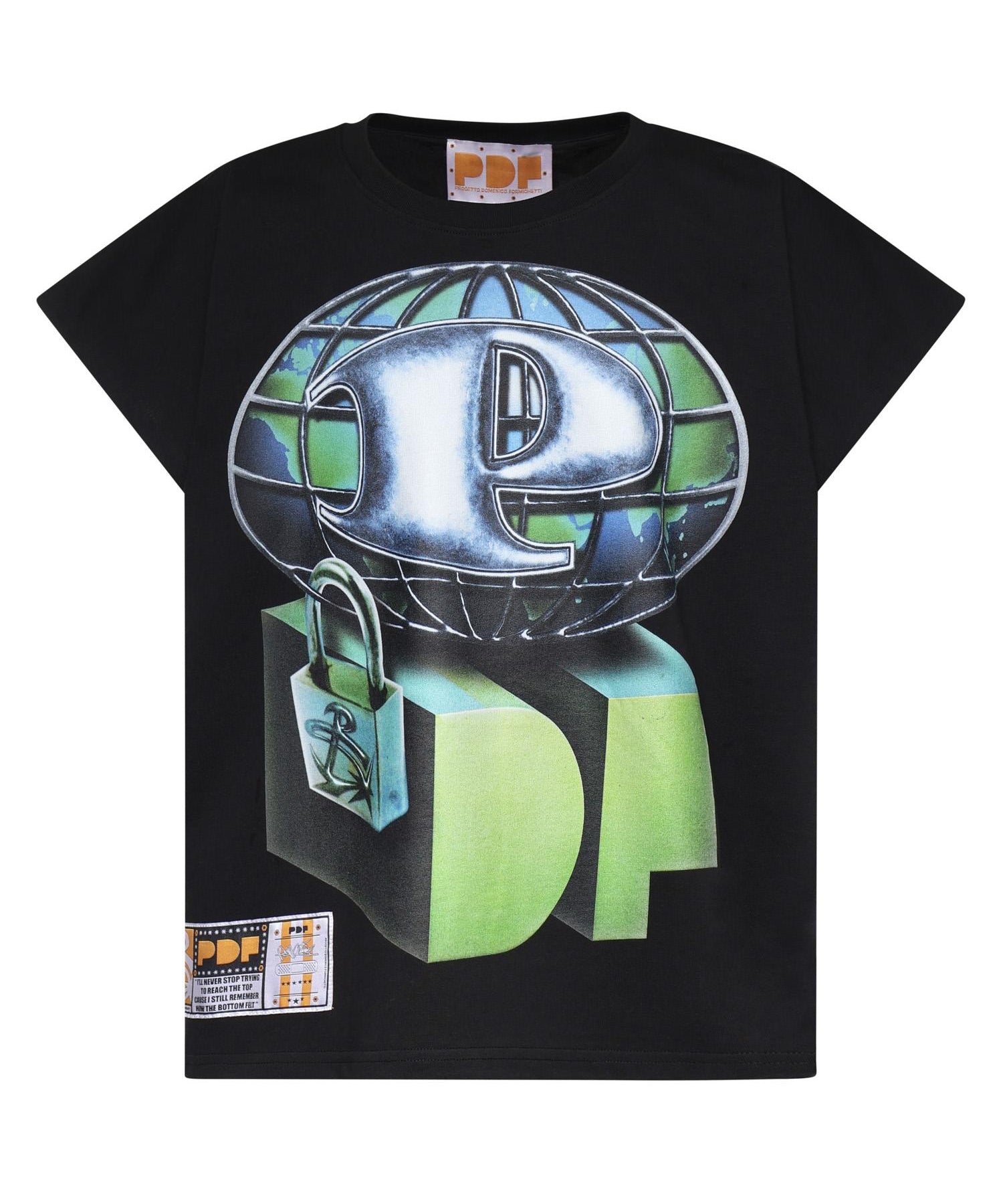 T-shirt Skinny Barti Pdf World in cotone DFM54033TJ112WORLD  PDF CHANNEL 