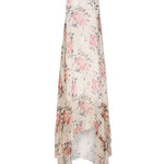 Abito lungo in seta con stampa floreale<BR/> S540Y09XRS 9990 LOEWE 