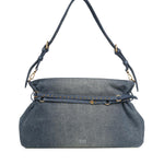 Borsa a spalla grande Belt Bag Big in denim 105903 A31GPJDQ PINKO 