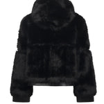 Pelliccia penny con cappuccio 73C19EX02 PENNYNERO V° 73 