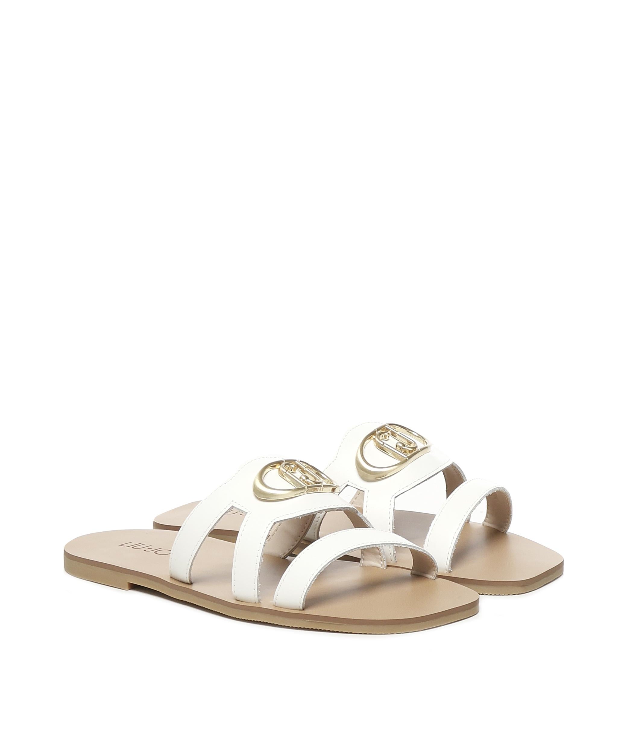 Ciabatte flat con logo SA5083P010201065  LIU JO 