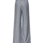 Pantaloni in chambray FF jacquard<BR/> FLP869 ASMFF1SAT FENDI 
