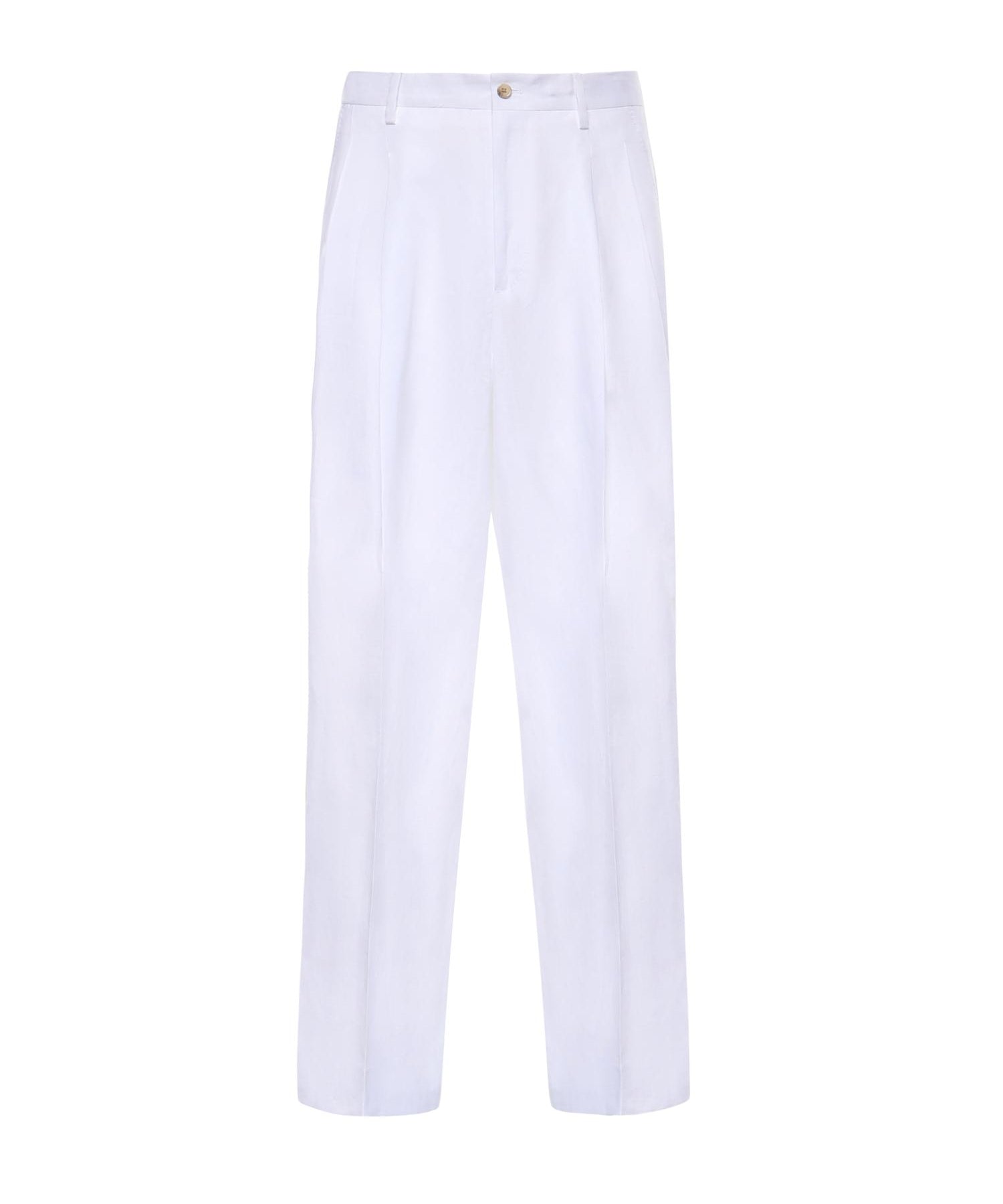 Pantaloni in tela di lino GP20WT FU4JBW0800 DOLCE & GABBANA 