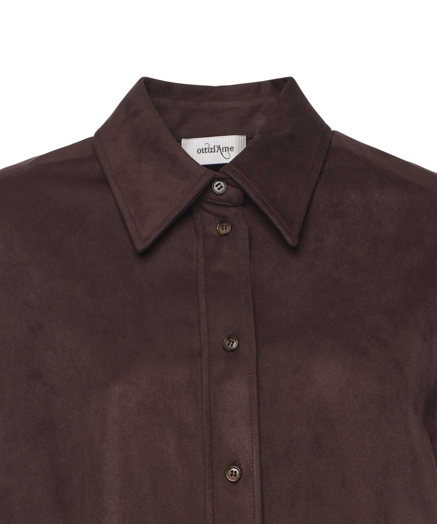 Camicia con fondo arrotondato DC5157 BROWN OTTOD'AME 