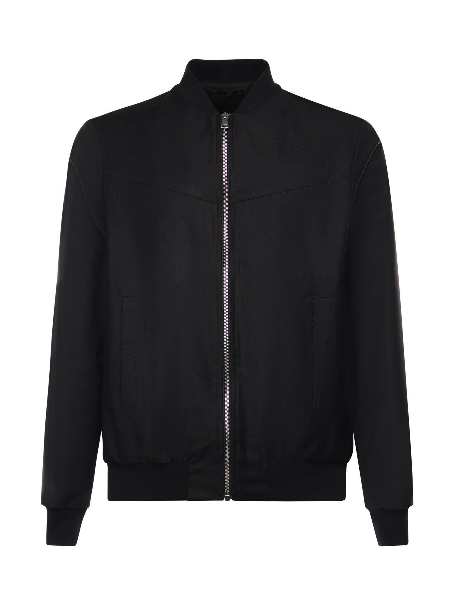 Giacca bomber Steve in lana<BR/> STEVE NERO/NERO GIULIANO GALIANO 