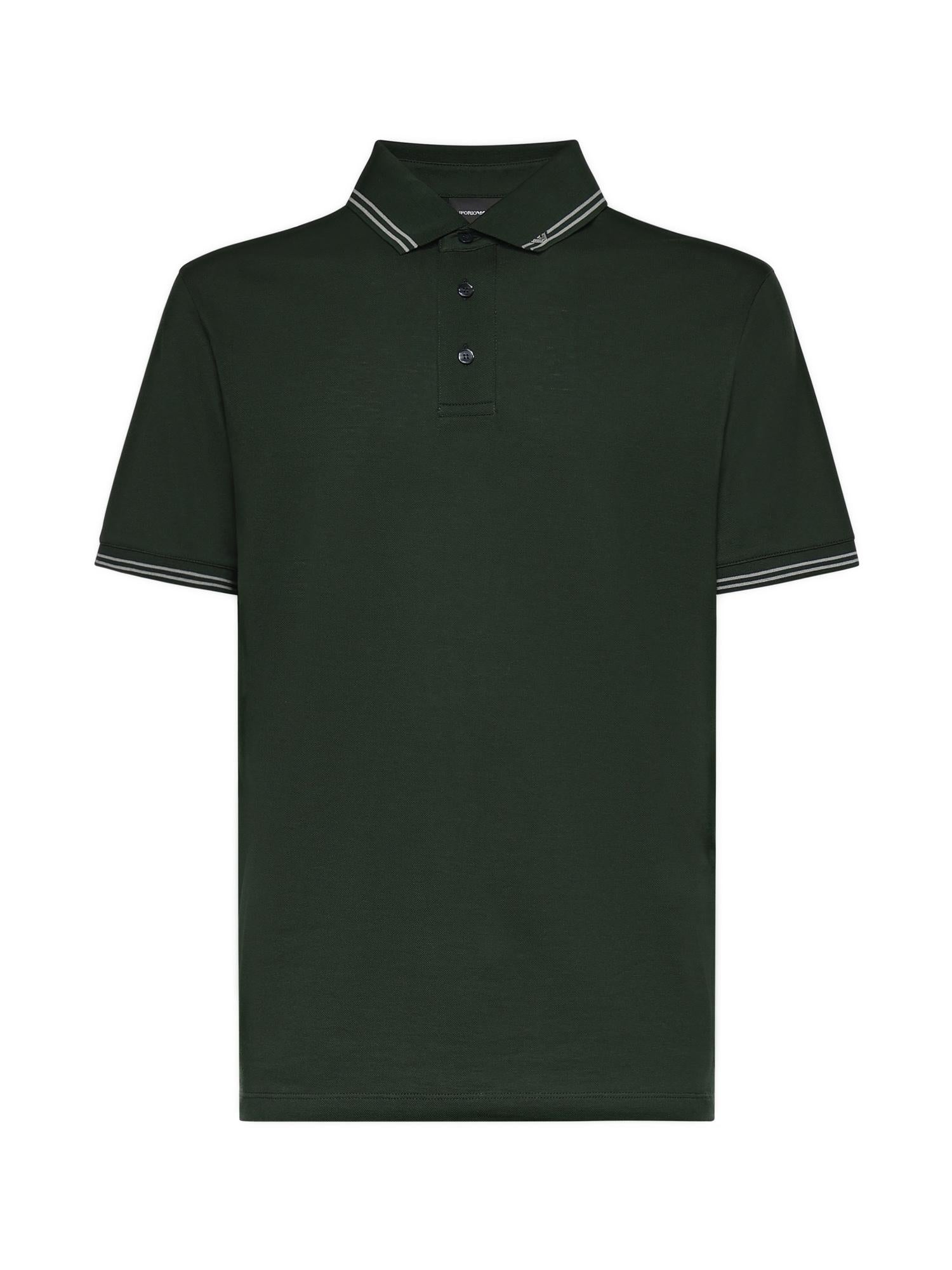 Polo in piquet di cotone EM005842 AF12955U7263 EMPORIO ARMANI 
