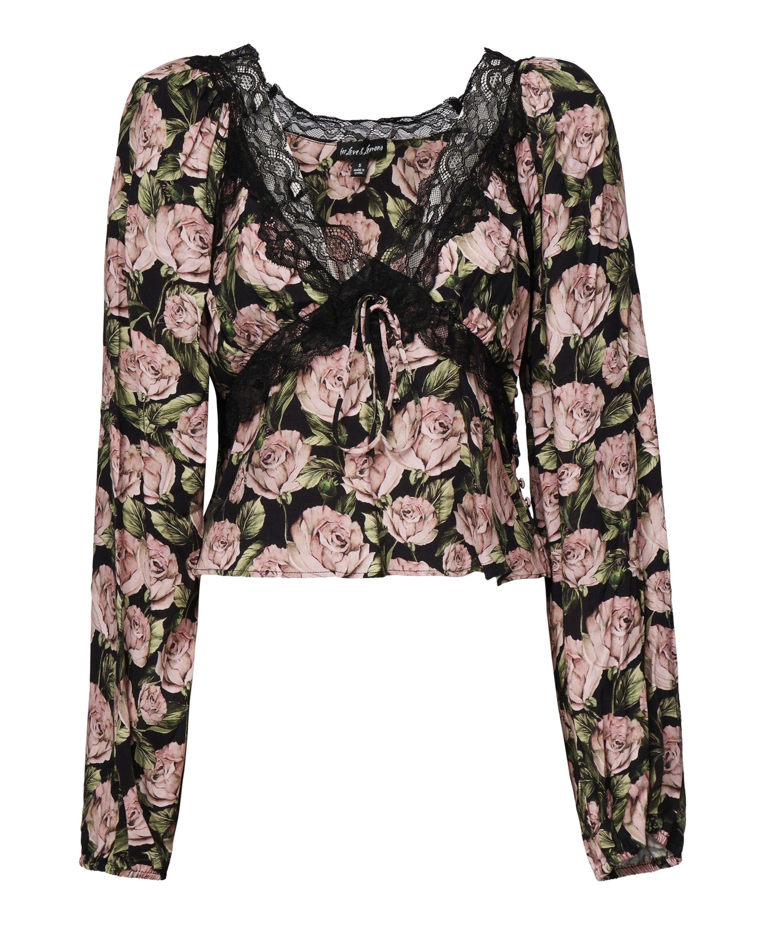 Camicetta Clarisse CT2227 BLACK FOR LOVE & LEMONS 