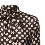 Camicia in twill stampa plus de pois 7B3AB7T7 9JHRDQ VALENTINO GARAVANI 