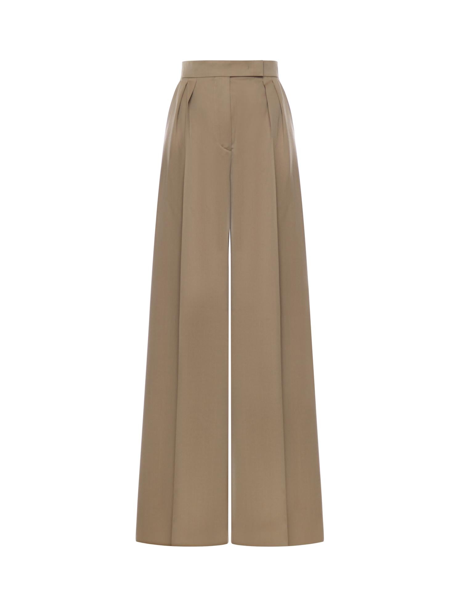 Pantaloni a gamba larga in lana 2611131161600 001 MAX MARA 