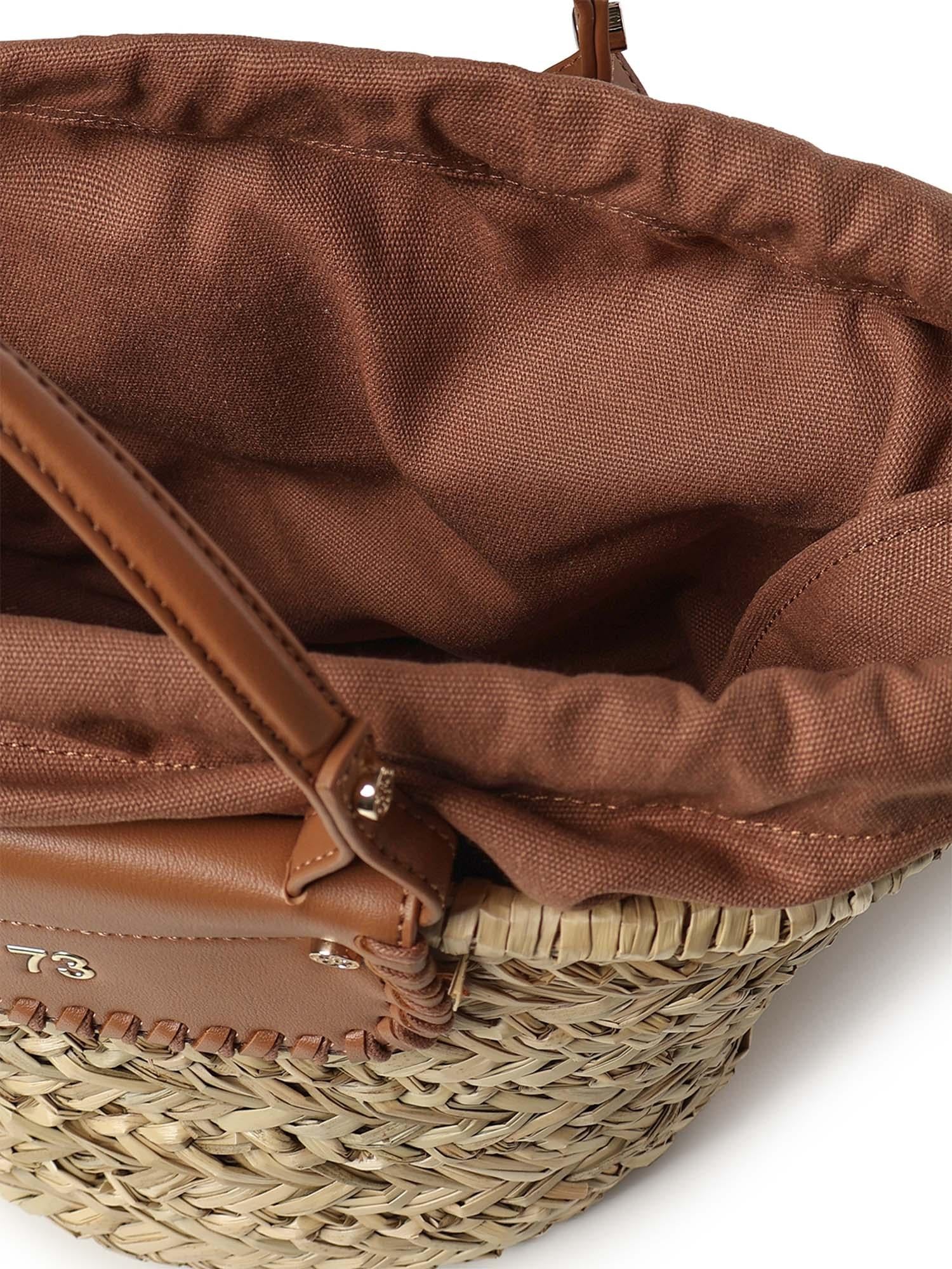 Mini bag Vanna con logo 73BS9N202 VANNACUOIO/NATURALE V° 73 