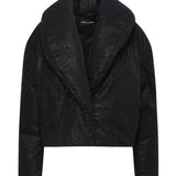 Giacca effetto pelle martellata AUW4PUFF BLACK ALBERTO AUDENINO 