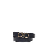 Cintura in pelle liscia con fibbia a Gancio 670141 0754463001 FERRAGAMO 