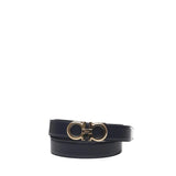 Cintura in pelle liscia con fibbia a Gancio 670141 0754463001 FERRAGAMO 
