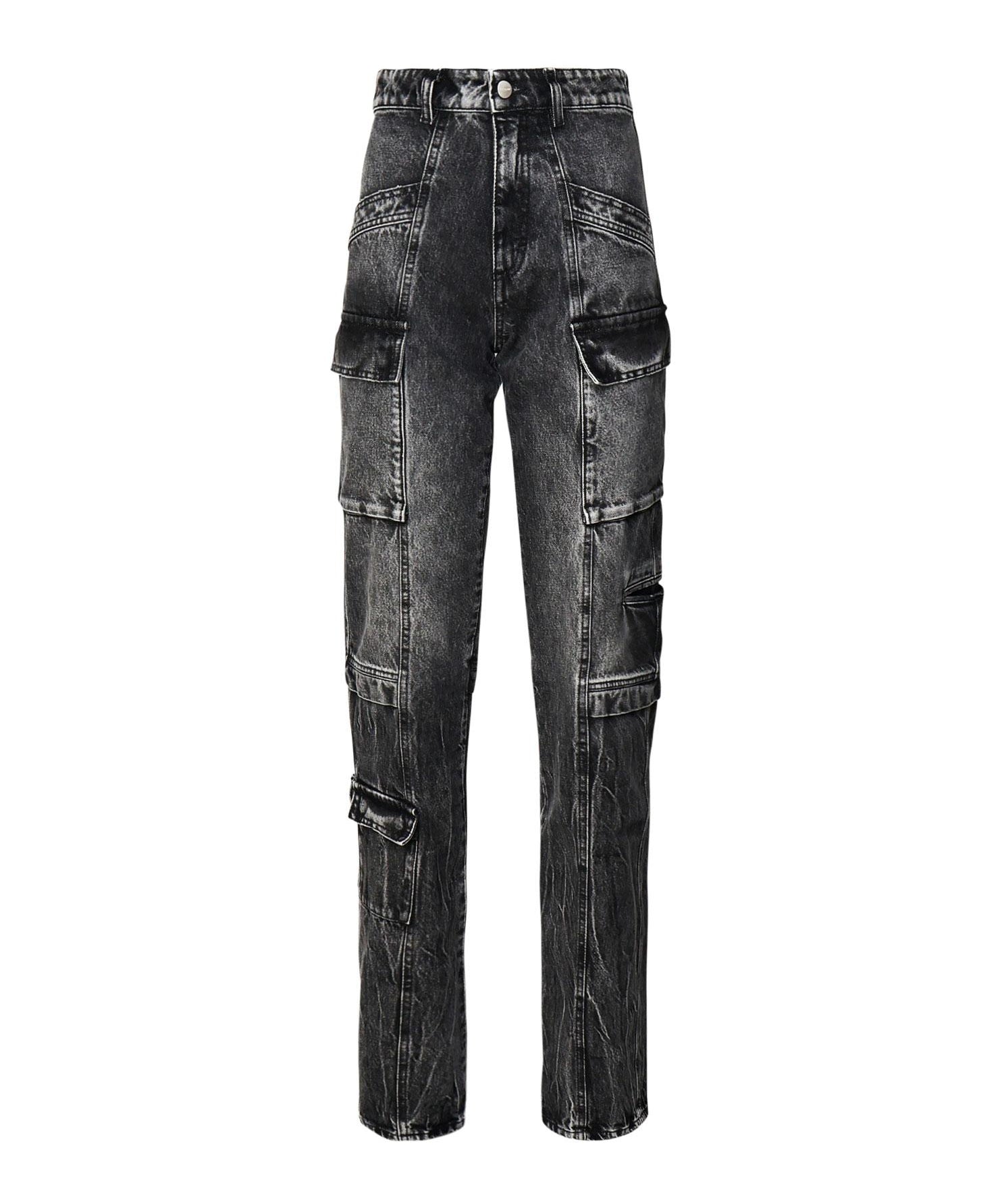 Jeans Bianca effetto aged slim fit con tasche cargo BIANCA 8019 ICON DENIM 