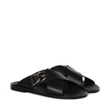 Sandalo in pelle di vitello A80440 AO60280999 DOLCE & GABBANA 