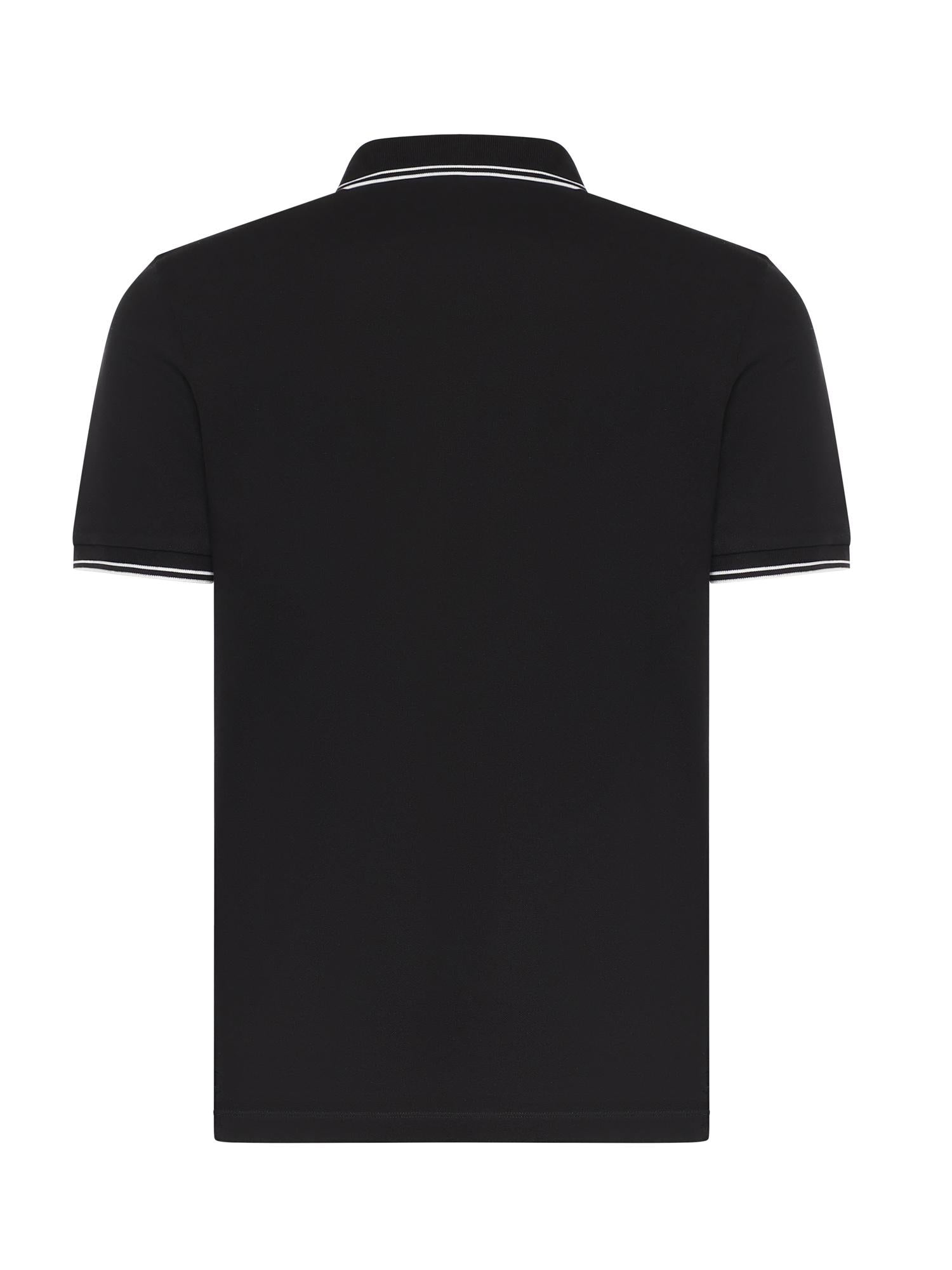 Polo in piqué di cotone con patch Compass L1S152200010 S0018V0029 STONE ISLAND 