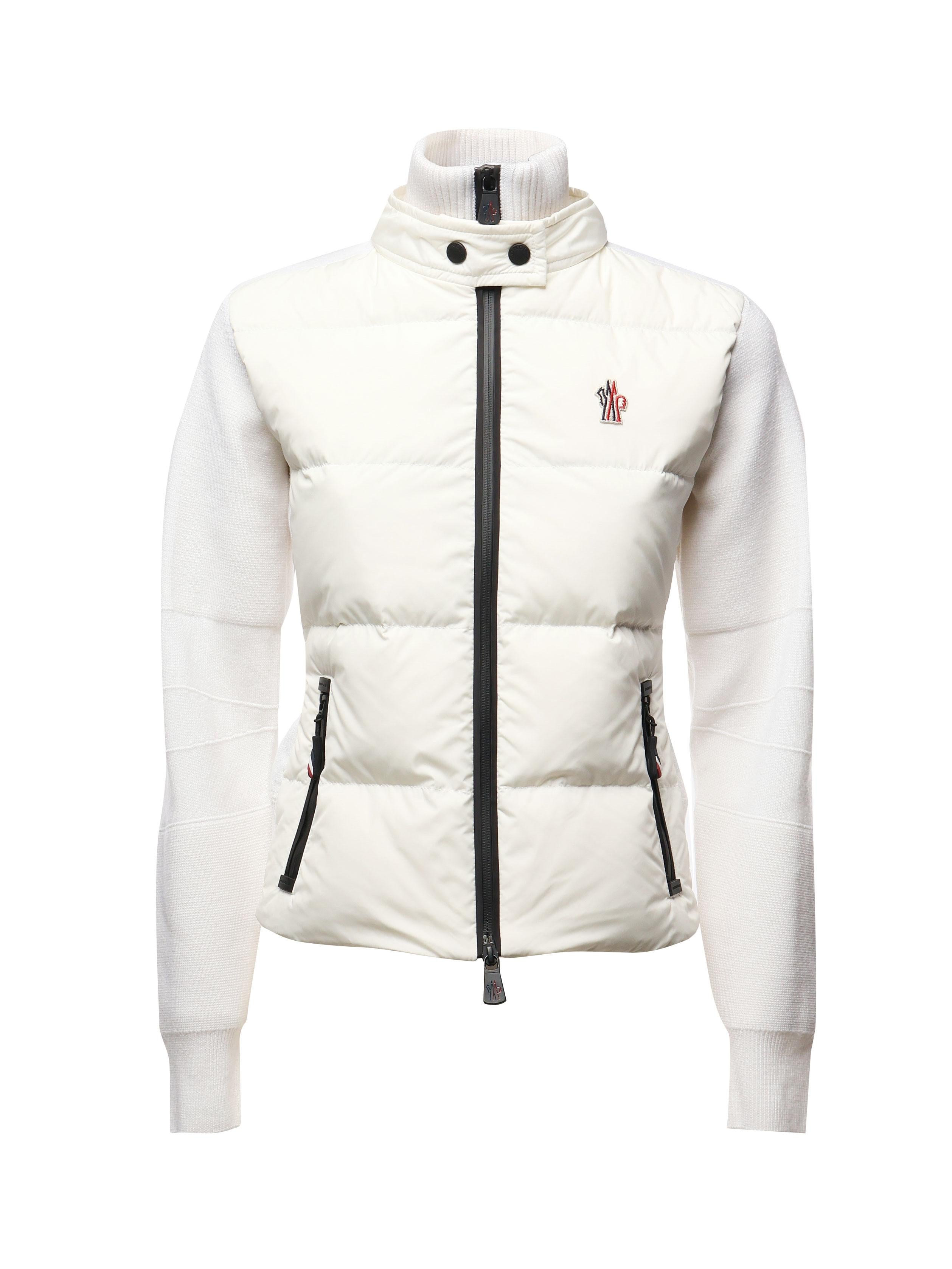 Cardigan imbottito in lana con zip J20989B00004 M1122001 MONCLER 