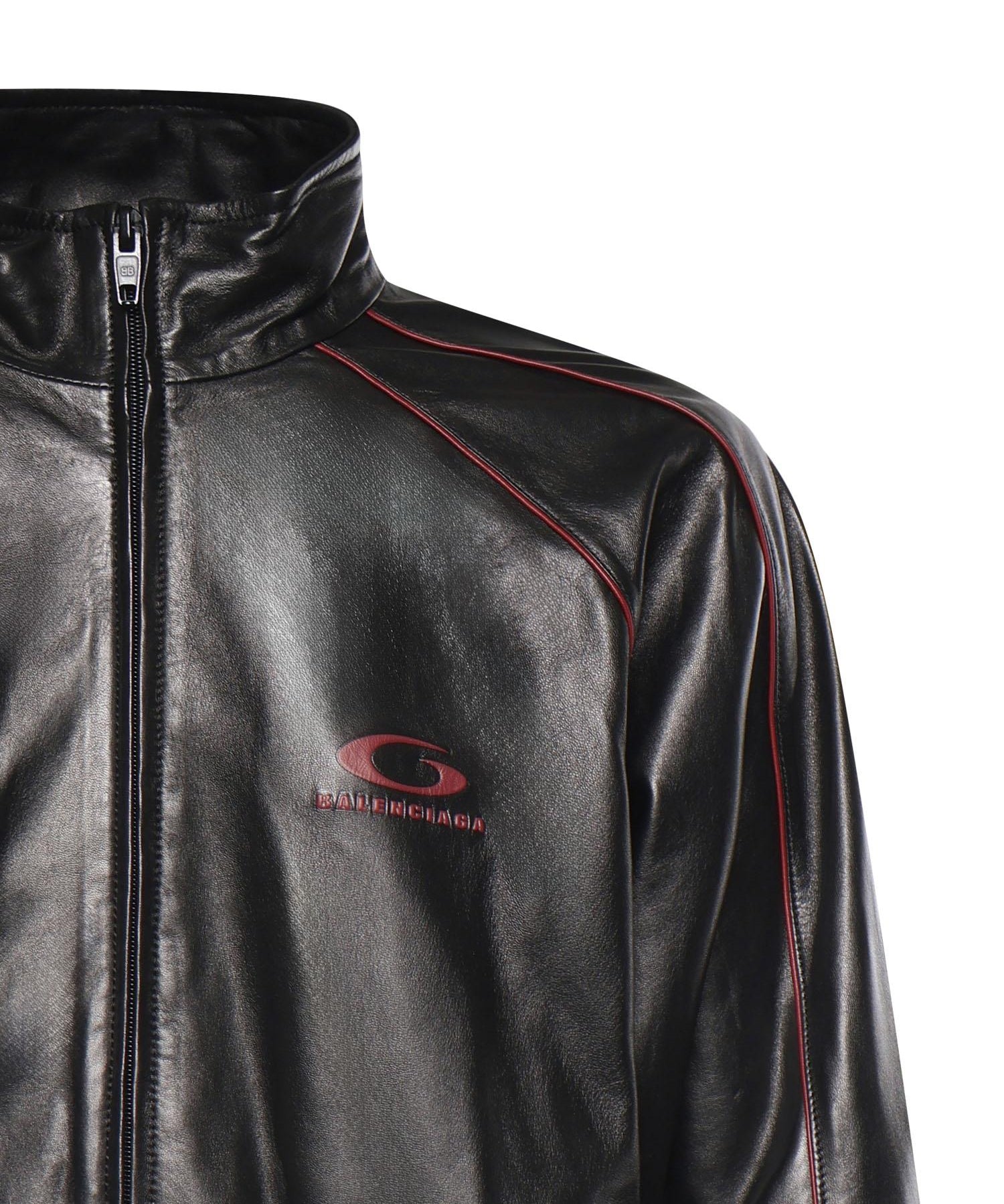 Giacca da tuta in pelle di agnello semilucida 869734 TUS026165 BALENCIAGA 