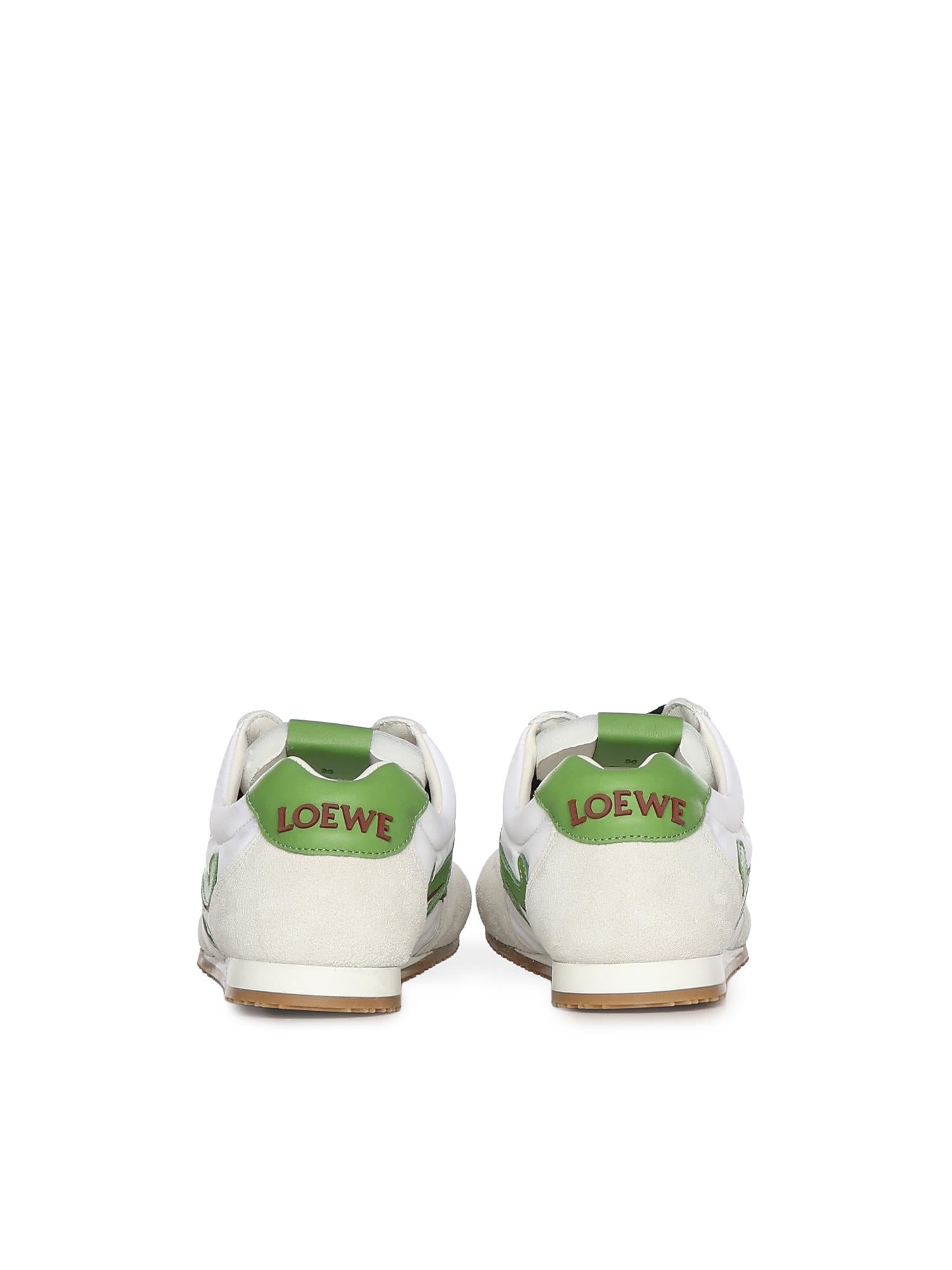 Sneaker Ballet Runner 2.0 in nylon e pelle di vitello LBR2282X31 7918 LOEWE 