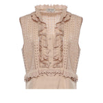 Top in pizzo Sangallo con volant A08081623 0180 ALBERTA FERRETTI 