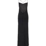 Abito slipdress lungo con strass 106299 A32XZ99 PINKO 