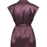 Giacca smanicata in satin 106585 A1Y5R57 PINKO 